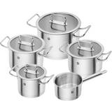 Silver Cookware Zwilling Pro Cookware Set with lid 5 Parts