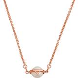 Emporio Armani Pendant Necklace - Rose Gold/Pearl