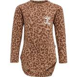 Leopard Bodysuits Children's Clothing Hummel Nomi Body L/S - Beaver Fur (214059-8042)