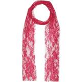 Bristol Novelty 80s Neon Lace Scarf Pink