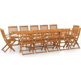 vidaXL 3086991 Patio Dining Set, 1 Table incl. 12 Chairs