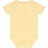 Yellow Bodysuits Children's Clothing Larkwood Baby's Short Sleeve Bodysuit - Pale Yellow (LW055)