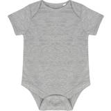 Grey Bodysuits Children's Clothing Larkwood Baby's Short Sleeve Bodysuit - Heather Grey (LW055)