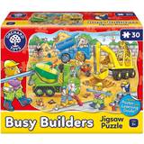 Classic Jigsaw Puzzles Orchard Toys Busy Builders 30 Pieces