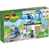 Lights Building Games Lego Duplo Police Station & Helicopter 10959