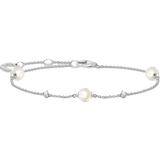 Pearl Bracelets Thomas Sabo Charm Club Delicate Bracelets - SIlver/Pearl/Transparant