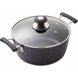 Cast Iron Hob Stockpots Tower Precision with lid 24 cm
