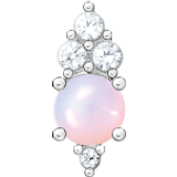 Opal Earrings Thomas Sabo Charm Club Single Vintage Ear Stud - Silver/Pink/Transparent