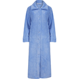 Slenderella 52" Luxury Waffle Fleece Button Through Housecoat - Blue