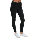 Only Wauw Life Destroyed Skinny Fit Jeans - Black/Black