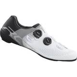 Faux Leather Cycling Shoes Shimano RC7 M - White