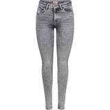 Only Blush Mid Skinny Fit Jeans - Grey/Light Grey Denim