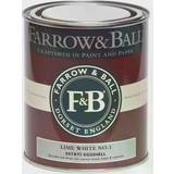 Farrow & Ball Estate No.1 Radiator Paint, Metal Paint, Wood Paint Lime White 0.75L