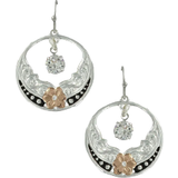Montana Silversmiths Evening Star's Wild Earrings - Silver/Rose Gold/Crystal