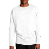 Champion Clothing Champion Powerblend Fleece Crew C Logo Sweatshirt - White