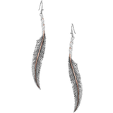 Montana Silversmiths Wind Dancer Wrapped Feather Earrings - Silver/Rose Gold