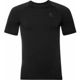 Odlo Base Layer Tops Odlo Performance Warm Eco Base Layer T-shirts Men - Black/Odlo Graphite Grey