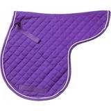 White Saddle Pads Tough-1 EquiRoyal Contour Quilted Cotton Comfort Saddle Pad