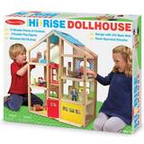 Melissa & Doug Hi Rise Wooden Dollhouse & Furniture Set