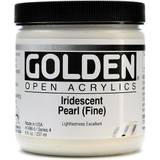 Golden OPEN Acrylic Colors iridescent pearl (fine) 8 oz. jar