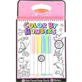 Wooden Toys Colouring Books Melissa & Doug On the Go Color by Number pink