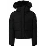 Down jackets - No Fluorocarbons The North Face Girl's Printed Dealio City Jacket - TNF Black/Sparkle (NF0A5IYE-244)