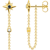 Thomas Sabo Royalty Star Earrings - Gold/Blue/Transparent