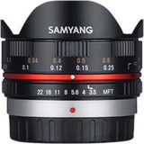 Samyang Olympus/Panasonic Micro 4:3 Camera Lenses Samyang 7.5mm F3.5 Fisheye for Micro Four Thirds