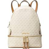 Michael Kors Backpacks Michael Kors Medium Rhea Zip Backpack - Vanilla