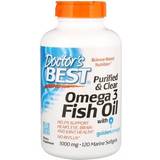 Fatty Acids Doctors Best Purified & Clear Omega 3 Fish Oil, 1000mg 120 marine softgels