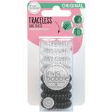 Invisibobble Plastic Hair Ties invisibobble Original Traceless Hair Ring Hanging Multipack Crystal Clear & True Black 8 Rings
