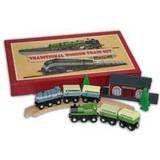 Wooden Toys Train Track Set Traditional Wooden Train Set