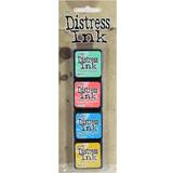 Ranger Tim Holtz Mini Distress Ink Pads kit #13 1 in. x 1 in. set of 4 colors