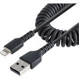 Coiled - USB Cable Cables StarTech USB A-Lightning F-M 1m