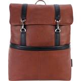 McKlein Element 17” Two-Tone Flap Over Laptop Backpack - Brown