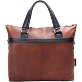 McKlein U Series Eastward Leather Two-Tone Tablet & Laptop Briefcase 15" - Brown