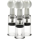 Nipple Pumps XR Brands Max Twist Suction Cup Set for Clitoris and Nipples Clear