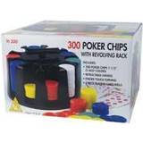 Poker chips 300 Poker Chips with Revolving Rack