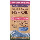 Manganese Fatty Acids Wiley's Finest Wild Alaskan Fish Oil Prenatal DHA 600 mg 180 Softgels