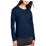 Hanes Women's Perfect-T Long Sleeve T-shirt - Navy