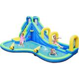 Costway Inflatable Water Slide Kids Bounce House with Water Cannons & Hose Without Blower
