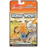 Plastic Colouring Books Melissa & Doug Water Wow! Safari Water Reveal Pad on the Go Travel Activity