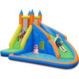 Fabric Water Slide Costway Inflatable Water Slide Mighty Bounce House