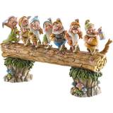 Disney Figurines Disney Jim Shore Seven Dwarfs Log Figure Brown/Green/Blue One-Size