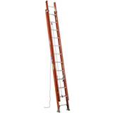 Werner 24 ft Fiberglass Extension Ladder, 300 lb Load Capacity