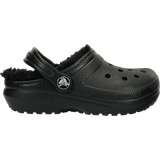 Black Slippers Crocs Kid's Classic Lined Clog - Black