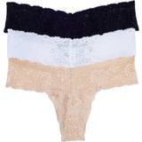 Cosabella Never Say Never Cutie Lr Thong 3-Pack - Black/Blush/White