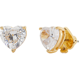 Titanium Earrings Kate Spade My Love Heart Studs - Gold/Transparent