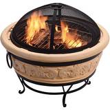 Brown Fire Pits & Fire Baskets Teamson Home Outdoor Fire Pit with Base 27"