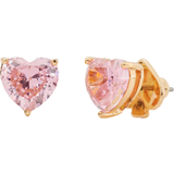Titanium Earrings Kate Spade My Love Heart Studs - Gold/Pink
